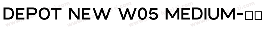 Depot New W05 Medium字体转换